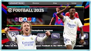 NEW! EFOOTBALL PES2025 AMAZING GRAPHICS!!! UPDATED PS2 AETHERSX2 PCSX2 OPL