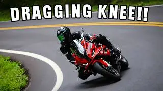 DRAGGING KNEE ON THE TAIL OF THE DRAGON (55 DEGREE LEAN ANGLE)
