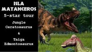 Jurassic World Evolution Challenge Mode - 5 Stars on Isla Matanceros Tour (Jurassic Difficulty)