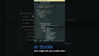 Flutter Container Widget 