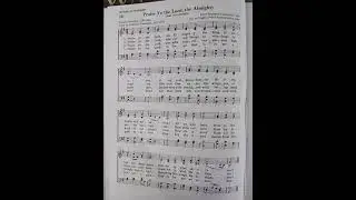 Praise Ye the Lord, the Almighty- Hymn Sheet, Joachim Neander #hymnal #hymns