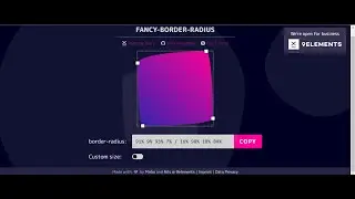 Fancy Border Radius Generator Website - Generate Custom border-radius for CSS
