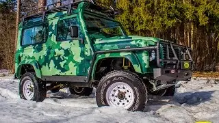 Land Rover Defender LINE-X Camo — защитная маскировка проходимца
