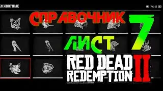 🌿Лист 7 - Справочник. По всем животным! Red Dead Redemption 2 📜🦁#рдр2 #vimergame #rdr2