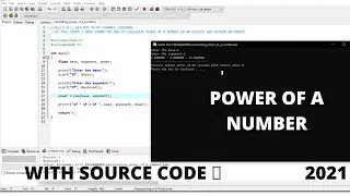 Write a C program to calculate power of a number using pow function | 