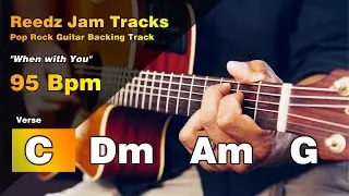 Romantic Guitar Backing Track in C Major | Pop Ballad 95 Bpm