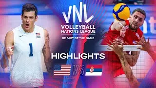🇺🇸 USA vs. 🇷🇸 SRB - Highlights | Week 2 | Men's VNL 2024