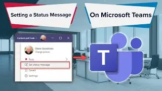 Microsoft Teams How-To I Set a Status Message on Teams