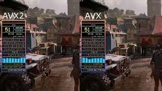 AVX1 vs AVX2 / UNCHARTED 4  / FPS TEST