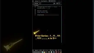 Print series : 1,11,111,1111,.....,n in C++ #shorts #programming #cplusplus #cplusplusprogramming