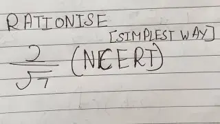Rationalise 2/Root7 | NCERT | Class9 Maths | Rationalise the denominator of 2 root 7/ root 11