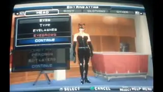 WWE SVR2011 on PS2 How to create Catwoman & moveset