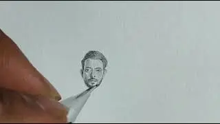 Miniature Drawing Of Dharmesh Sir /1cm Drawing