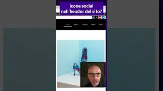 No alle icone social nella testata del sito