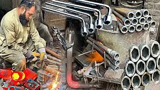 Making Ultra-Strong L-Shape Wheel Spanners – Pakistan’s Traditional Factory Process Revealed