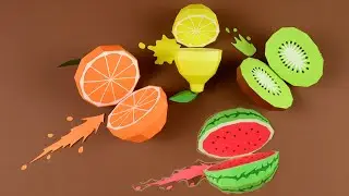 Stop motion playing - How to make Paper Fruit Ninja| Meng's stop motion