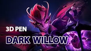 3D PEN ART | DOTA 2 | DARK WILLOW | КАК НАРИСОВАТЬ ДАРК ВИЛЛОУ 3D РУЧКОЙ | ДОТА2
