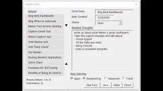 Notions Tool