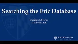 Searching the ERIC Database