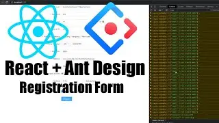 Add Simple Registration Form With React and Ant Design