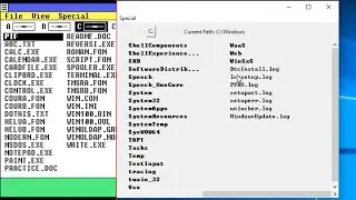 I coded Windows 1.01's File explorer