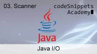 Java I/O 03. The Scanner class - reading from System.in