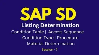 SAP SD Listing Determination Tutorial | Condition Table Access Sequence Condition Type Procedure