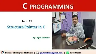 Part 62 :  Structure Pointer In C | Hindi Language