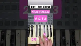 Time - Hans Zimmer Piano Tutorial #piano #tiktok