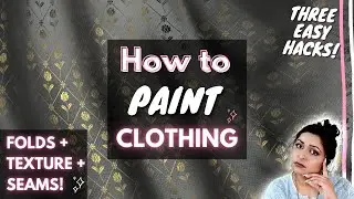 How To PAINT PERFECT CLOTHING FOLDS / Drapery Every Time! 👕 Three Life-Changing Digital Art Hacks 🎨