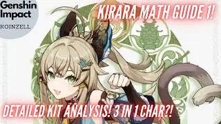 Kirara Math Guide 1! Detailed Kit Analysis! Dendro Sayu + Klee + Zhongli in 1!