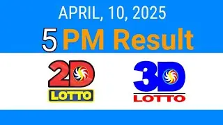 2D & 3D 5PM Lotto Results Today | April 10, 2025 | PCSO EZ2 & Swertres Lotto Draw