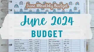 Budget With Me | June 2024 Monthly Budget Set Up | Debt Free Journey #monthlybudget