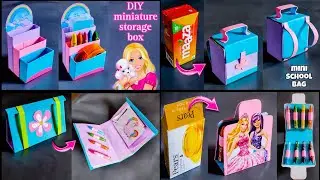 4 Different DIY crafts from Waste material | diy school supplies  | best out of waste crafts