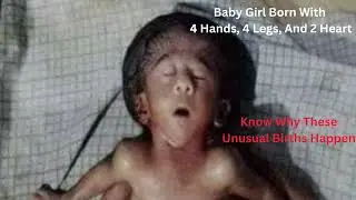 Baby Girl Born With 4 Hands, 4 Legs, And 2 Heart - Know Why These Unusual Births Happen.