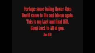 Joe Hill's last will