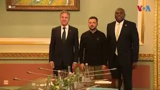 Блинкен и Лами денеска во Киев се состанаа со украинскиот претседател Володимир Зеленски