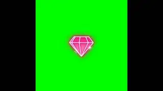 pink diamond green screen effect