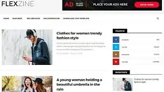 FlexZine Blogger Template. | blog-templates.com
