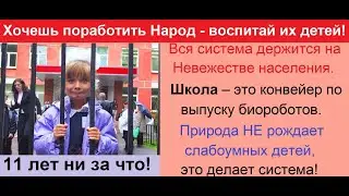 Сегодняшние школы - это конвейеры по выпуску дебилов!