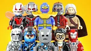Avengers Iron Man Ant-Man & the Wasp Guardians of the Galaxy Thanos Unofficial LEGO Minifigures