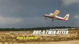 Birds & Group Fly - DIY Hand Crafted de Havilland Canada DHC-6 Twin Otter