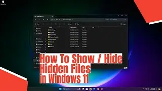 How To Show / Hide Hidden Files in Windows 11