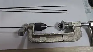 Накатка резбы на спицу велосипеда.