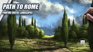 Digital Landscape Painting Photoshop Brushes