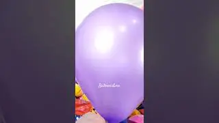 PURPLE BALLOON INFLATING #balloons #asmr #shorts