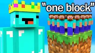 I Trapped 100 Kids on a ONE BLOCK CIVILIZATION...