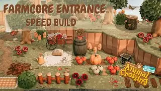 Autumn Farmcore Entrance Speed Build // Animal Crossing New Horizons