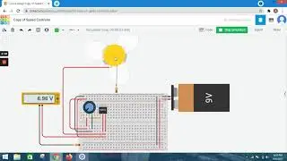 speed and power controler in TINKERCAD.com