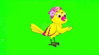 green screen tuni speaking/green screen tuni chidiya /cartoon charectar green screen/cartoon bird